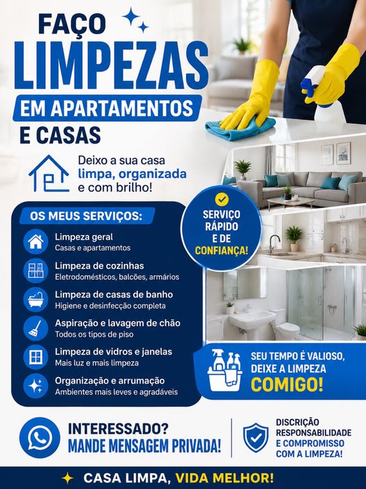 Limpezas Automóveis e Domésticas com Qualidade e Confiança