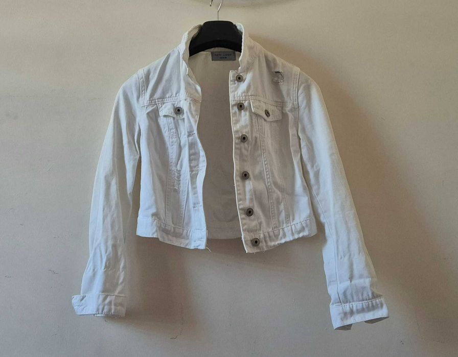 New Look Denim biała katana na duże guziki rozmiar 38