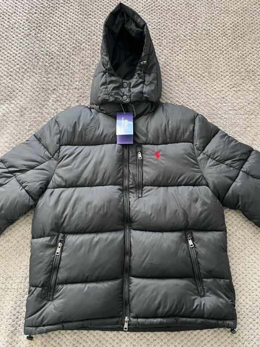 Nowa czarna kurtka zimowa Ralph Lauren M