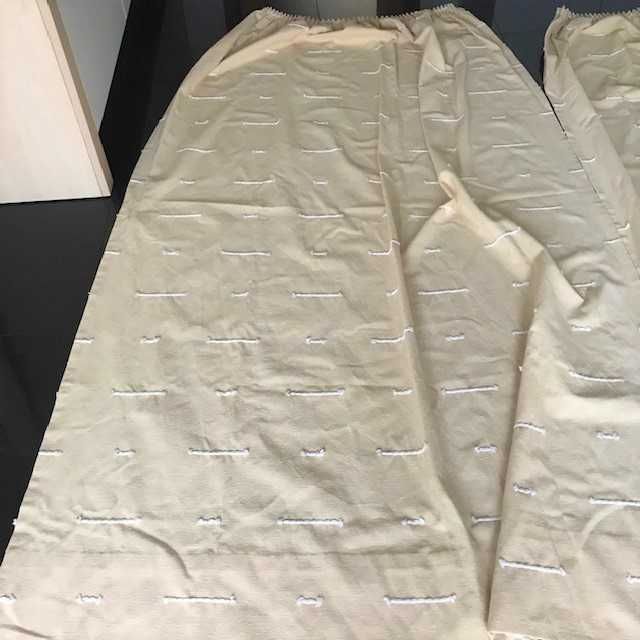 4 Cortinados com fita de franzir - vendo individualmente