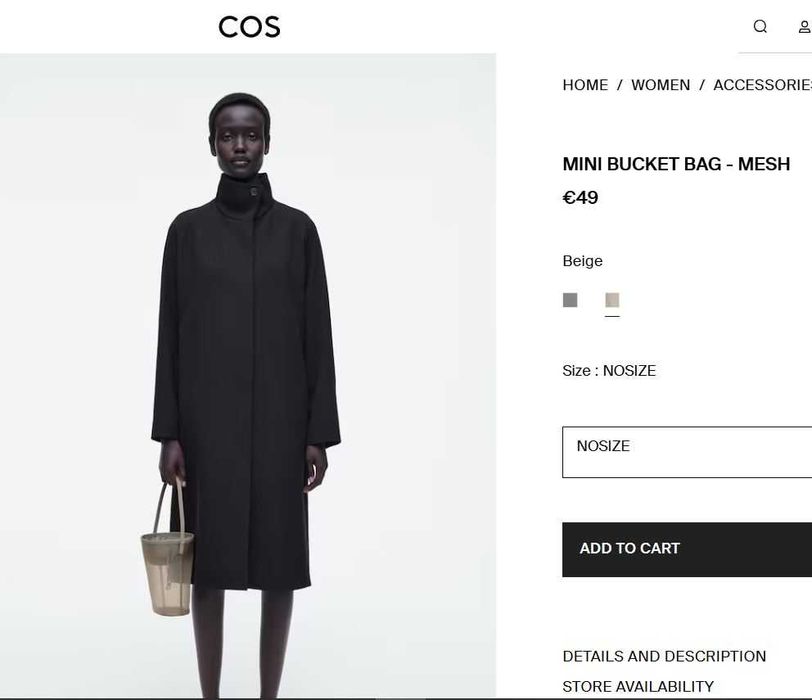 Сумка-бакет Cos_оригінал