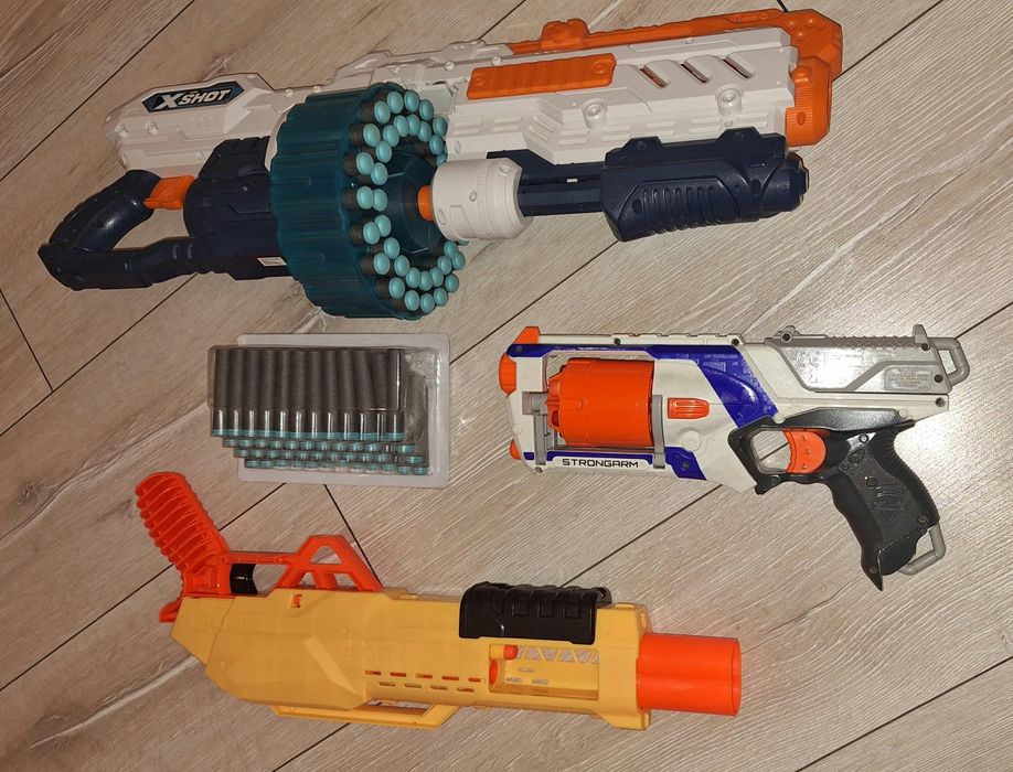 Okazja! Zestaw Nerf-ów + dodatkowe naboje