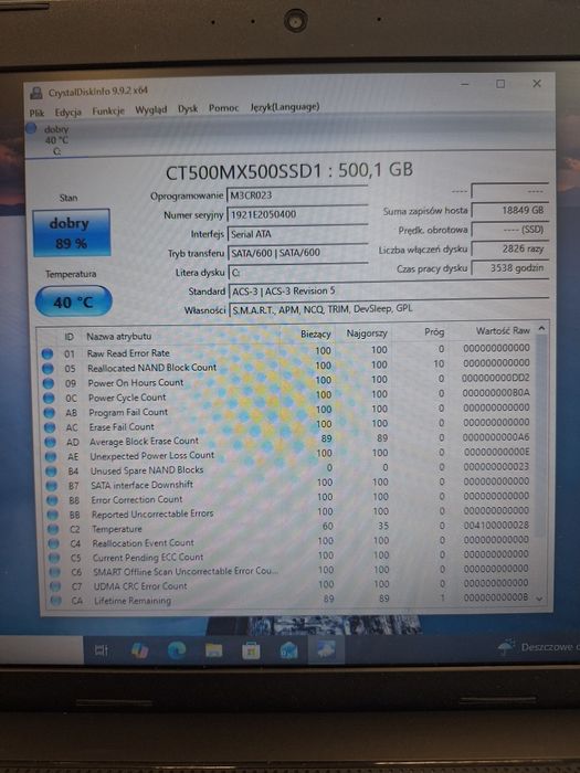 Laptop Toshiba Satellite Pro C50 SSD