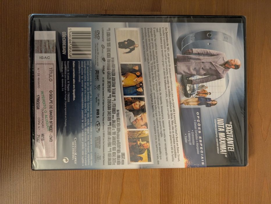 DVD NOVO e SELADO - " O Golpe de Baker Street " (2008)