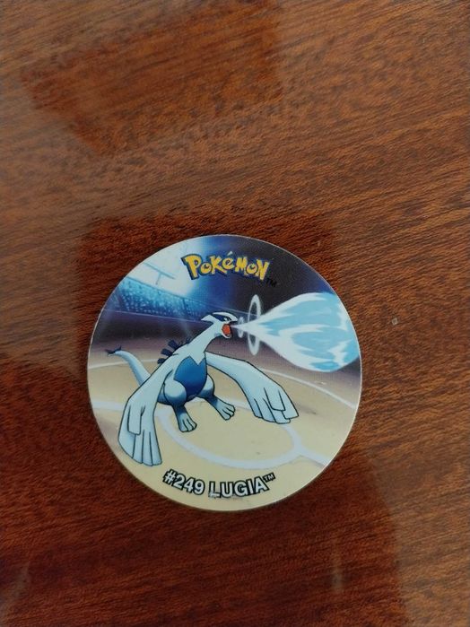 Lugia 249, Pokémon Tazos League, raro, edição limitada, vintage