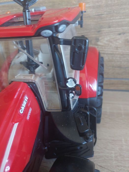 BRUDER  traktor Case IH Optum 300 + 2 przyczepy + pług