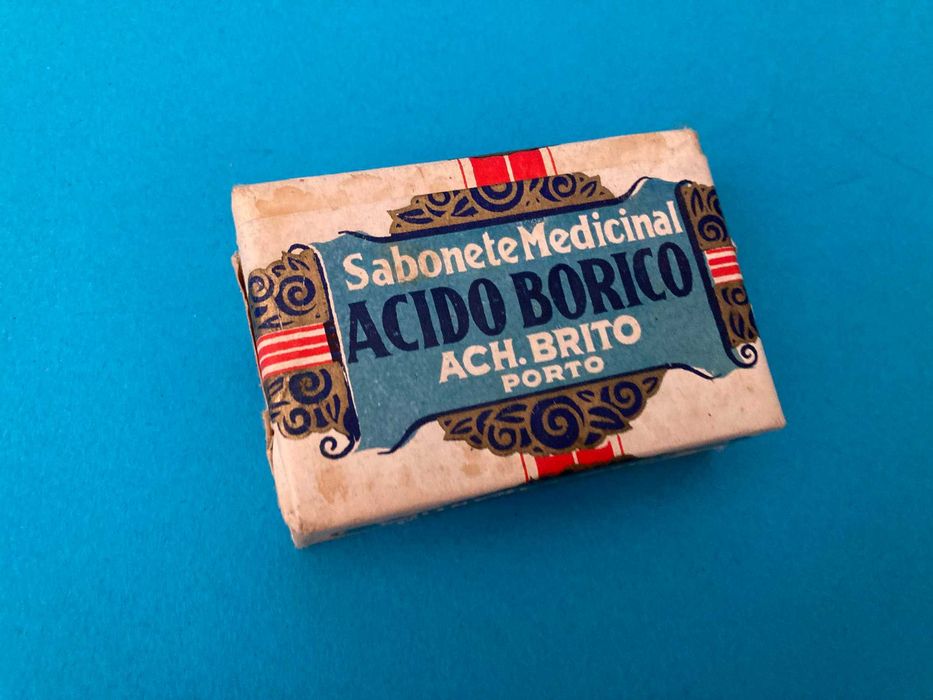 Raro Sabonete Ácido Bórico Medicinal da Ach Brito Antigo