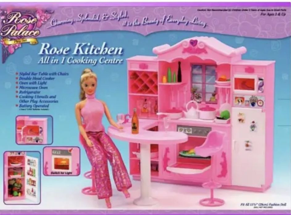 Мебель для кукол Барби Кухня 5 видов (30 видов) Меблі для ляльок