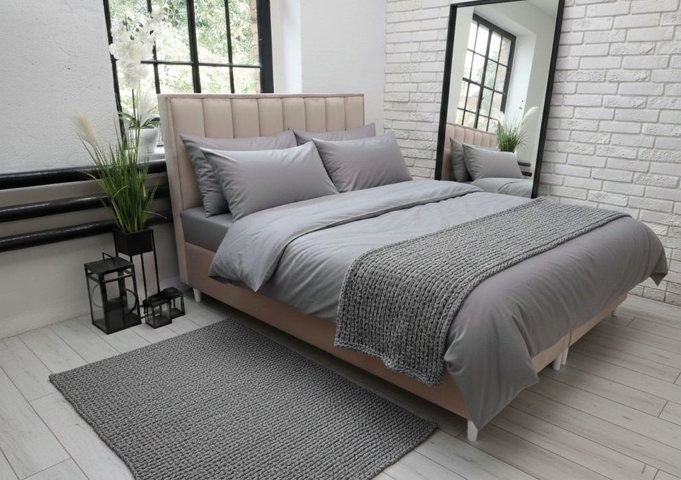 Łóżko sypialniane  sprężyny  pojemnik na pościel