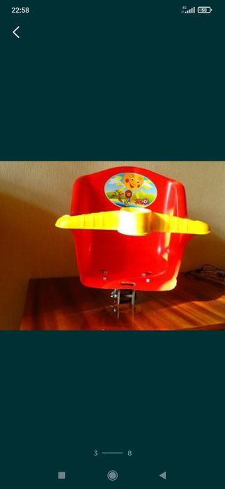 Кресло на велосипед для перевозки детей от 3 до 10 лет 550 грн