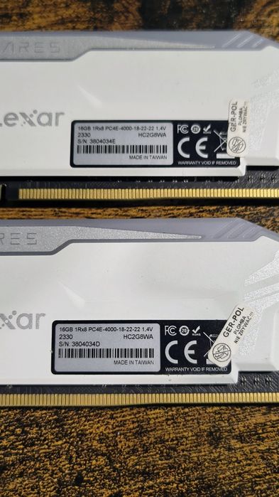 Ram lexar ddr4 4000mhz 32gb