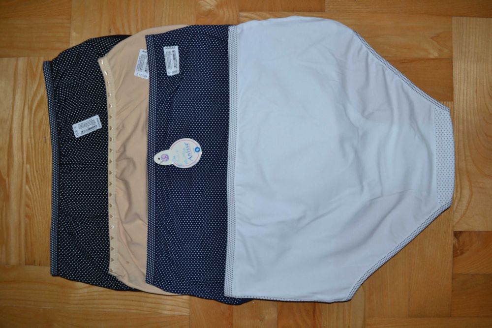 Bawełniane majtki kropki wysoki stan 4-pak-52/56