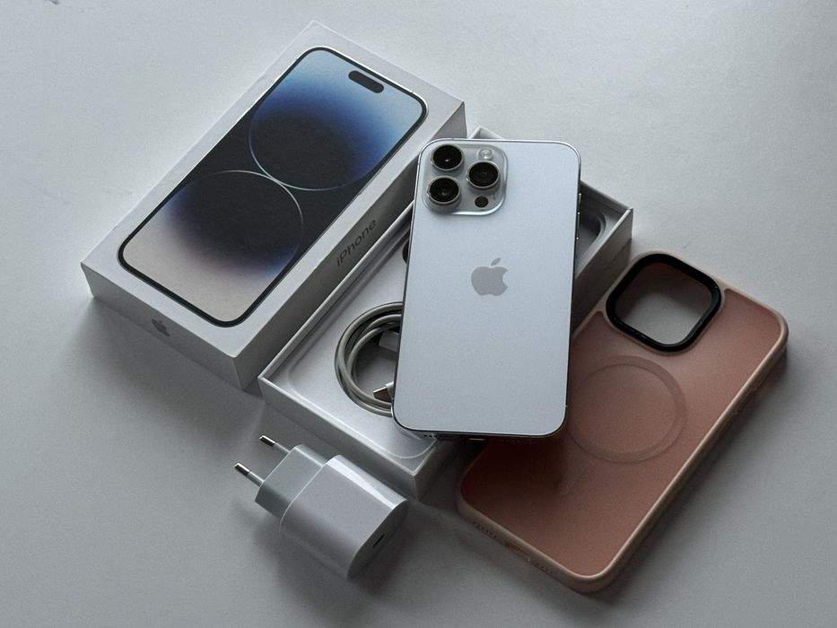  iPhone 14 Pro Max Silver BDB 100% oryginalny z full zestawem RZESZÓW