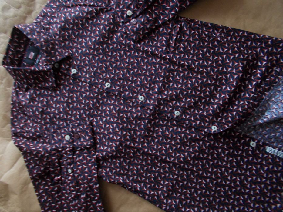 -S- WE FASHION Premium Designerska Koszula Męska S 38 cm Holandia