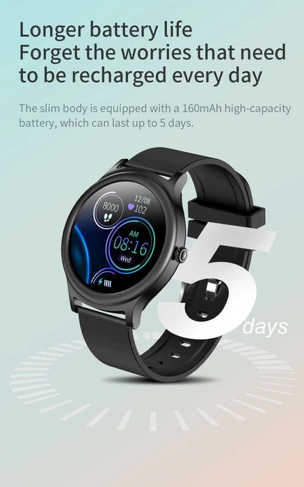 Smart Watch ColMi V31 tetno, ciśnienie, powiadomienia,IP68, menu PL.