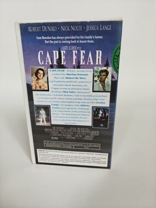 Cape Fear Przylądek Strachu film kaseta VHS PL