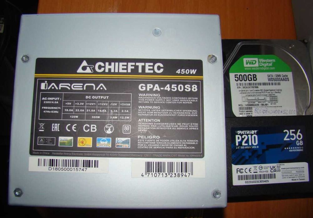 ПК i5-7400, DDR4 8gb, Ssd 256 Gb, Hdd 500Gb