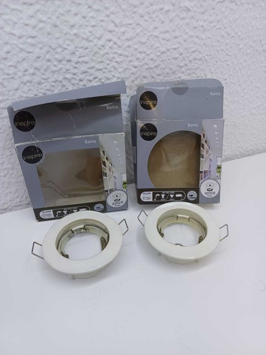 2 packs de aro de downlight circular para lâmpada GU10