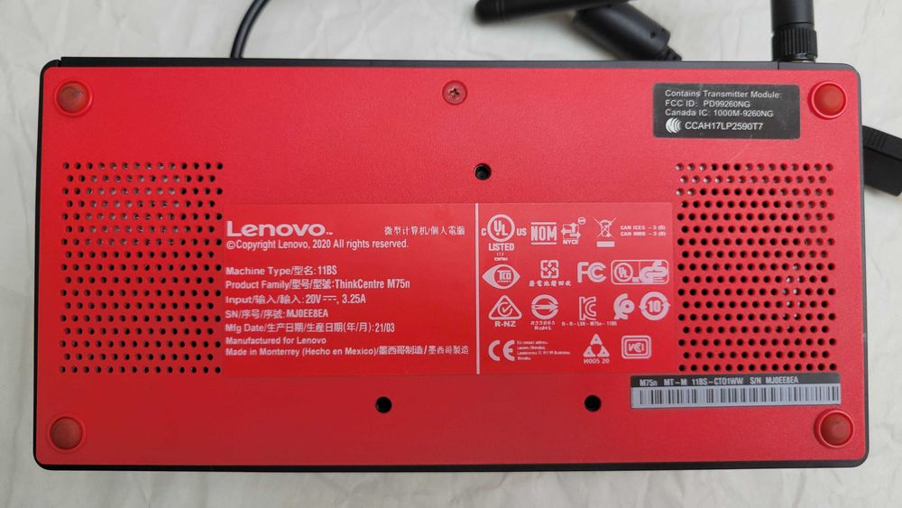 Неттоп Ryzen 3 Pro 8/128Gb m.2 Wi-Fi Lenovo ThinkCentre M75n Nano