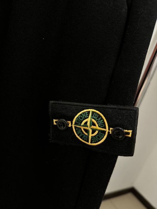 ЦЕНА БЫЛА 3400! Мужской спортивный костюм Stone Island черный на флисе