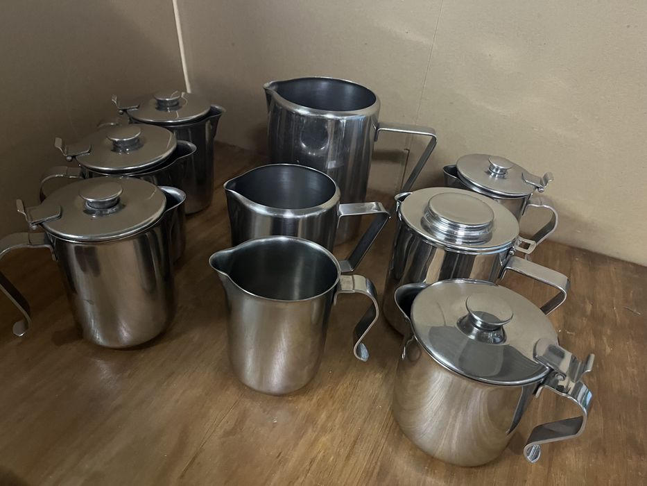 Bules em inox conjunto de 9 unidadrs