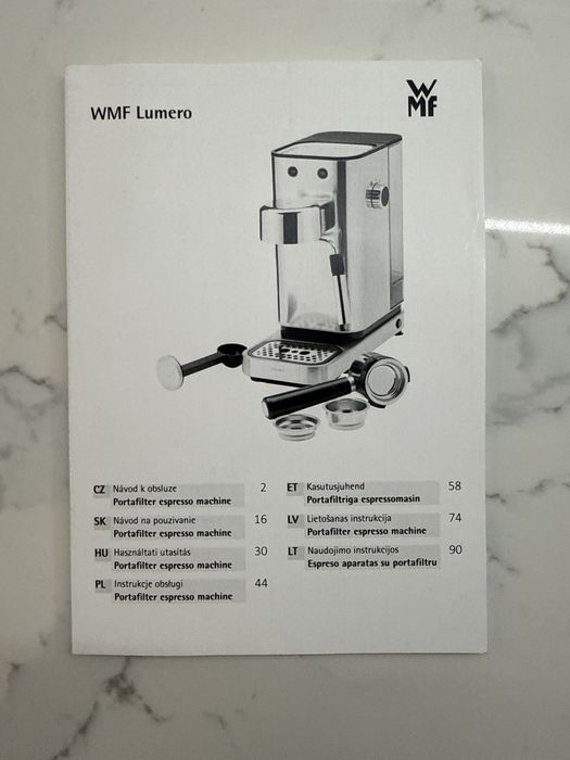Ekspres kolbowy WMF Lumero | Stan Bardzo Dobry | Stal Cromargan | Kompaktowy