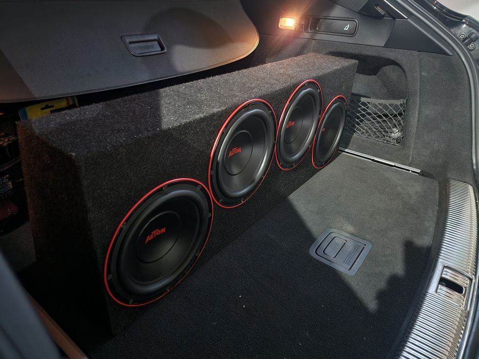 Skrzynia basowa subwoofer tuba Głośnik 20 cm 4x Axton 600 Rms