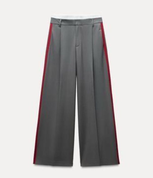 Брюки zara серые