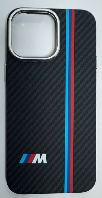 Чехол BMW iPhone 17 Pro Max / Pro / 17/15/16 карбон