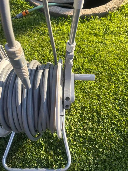 Садовий шланг 50 м на візку з котушкою. Садовий шланг. Шланг садовий.