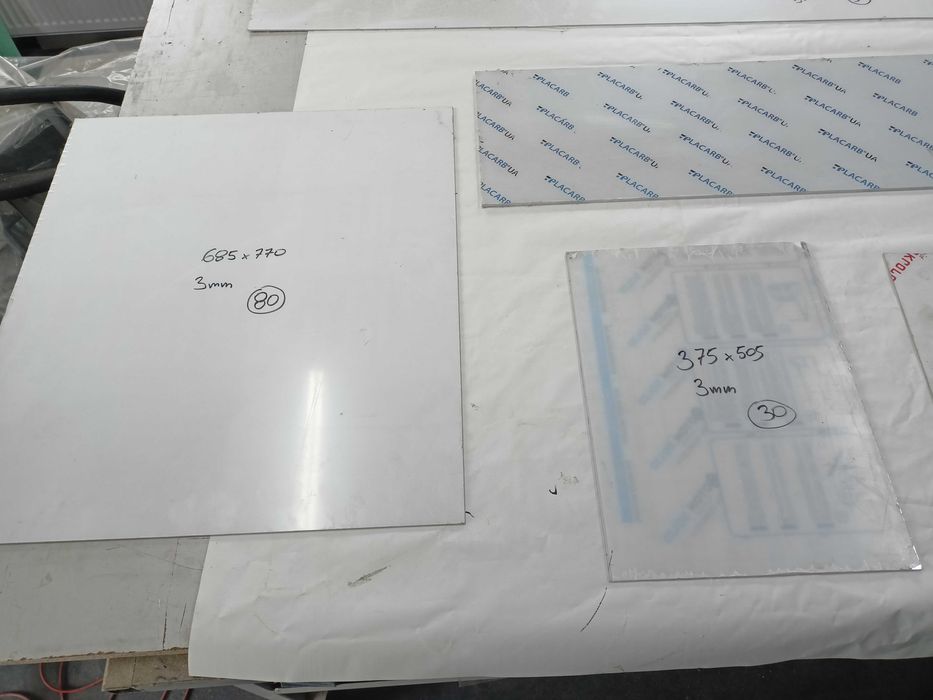 Pleksi Plexi Pleksa nowa 3mm 44x40cm wzmacniana poliwęglan TANIEJ 60%