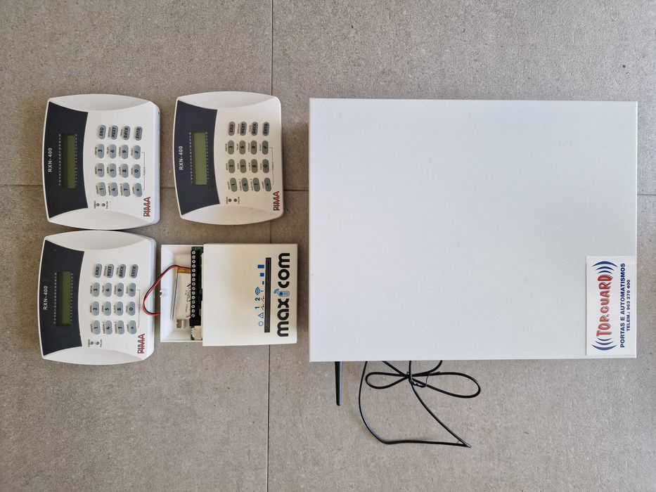 Alarme PIMA RXN-400 Completo + Comunicador GSM – 3 Teclados
