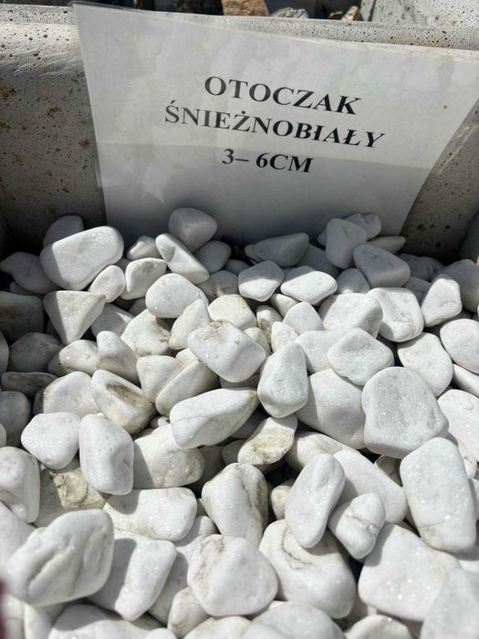 Otoczak śnieżno-biały
