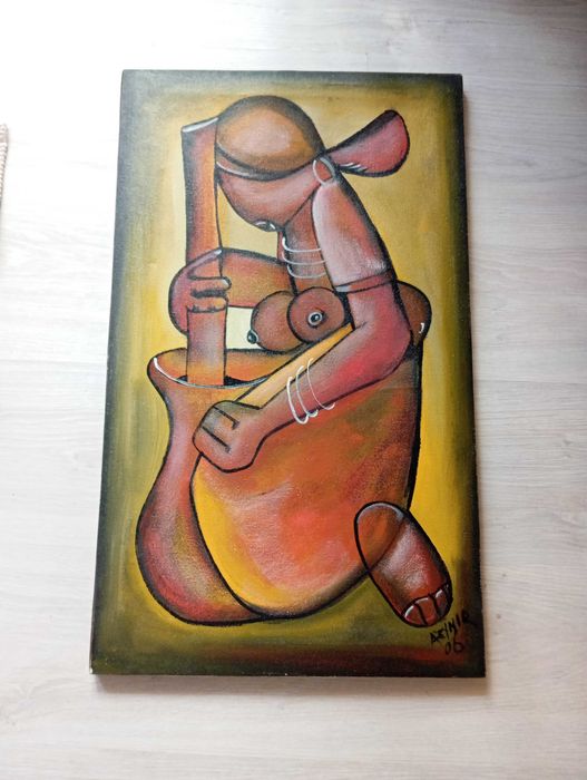 Quadro pintado a óleo