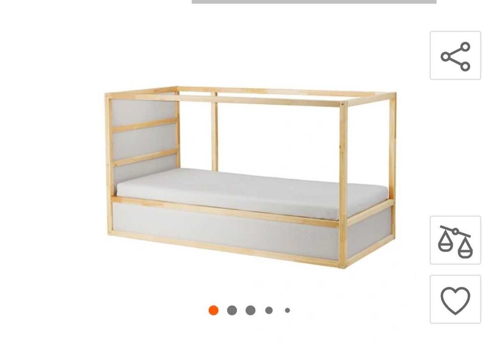 Łóżko piętrowe "Kura" Ikea dwa materace