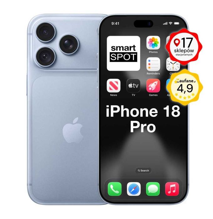 HIT/iPhone 18 Pro 256GB/Gwarancja 2 lata/WARSZAWA