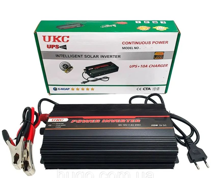 Преобразователь бесперебойник 12-220V зарядка 800 1300W 3200W инвертор