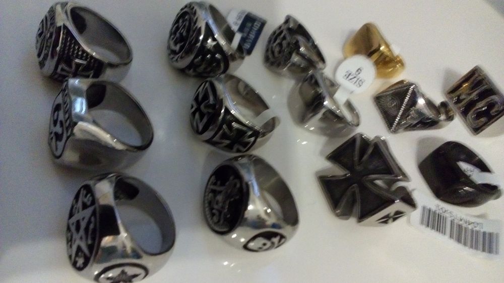 Anéis em aço inoxidável