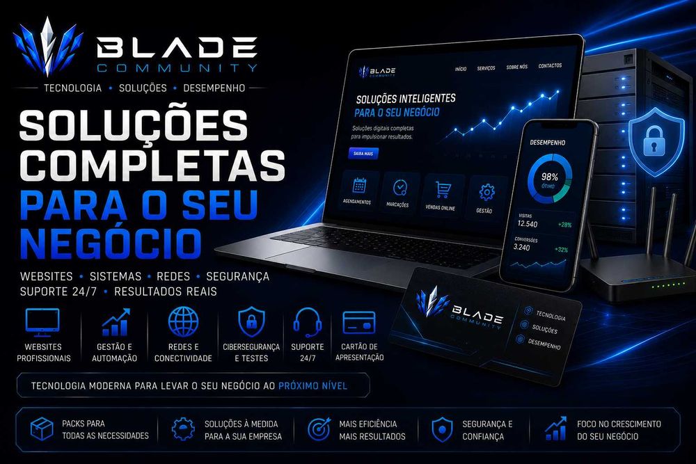 Criação de Websites | Gestão Empresarial | SEO | Redes | Cibersegurança