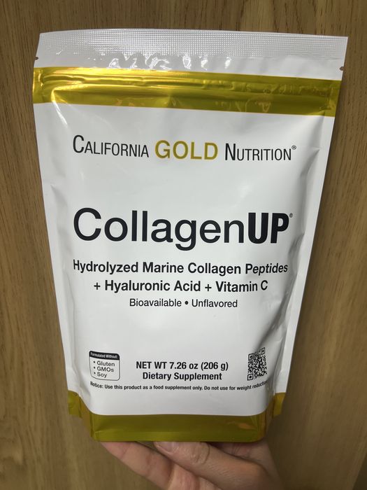 Collagen California Gold Nutrition колаген, вітамін С, гіалуронка, США