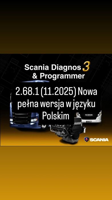 Nowa Scania SDP3 2.68.1 2025 pełna wersja w języku polskim