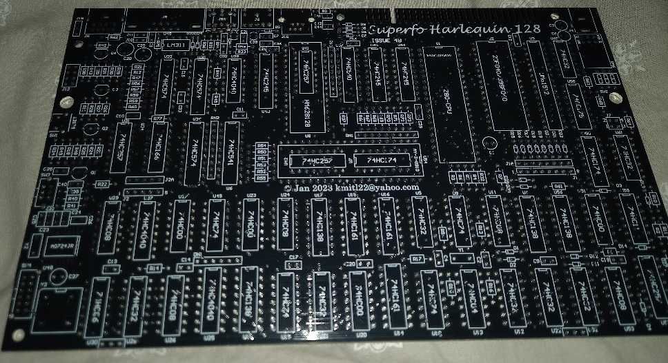 PCB ZX Spectrum Harlequin 128 issue 4B