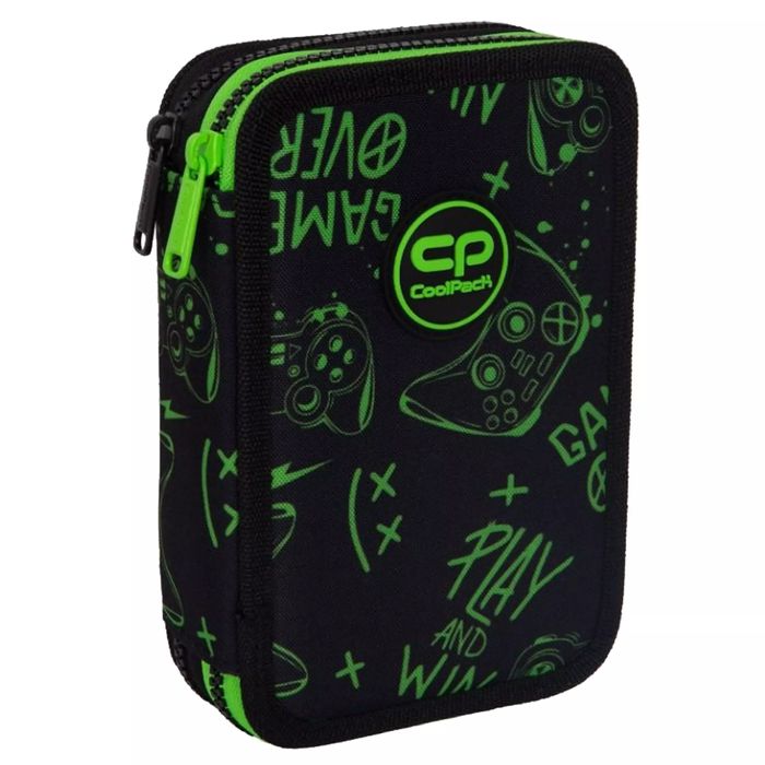 Piórnik 2-komorowy z wyposażeniem Coolpack Jumper 2 game night. Patio. Nowy Produkt