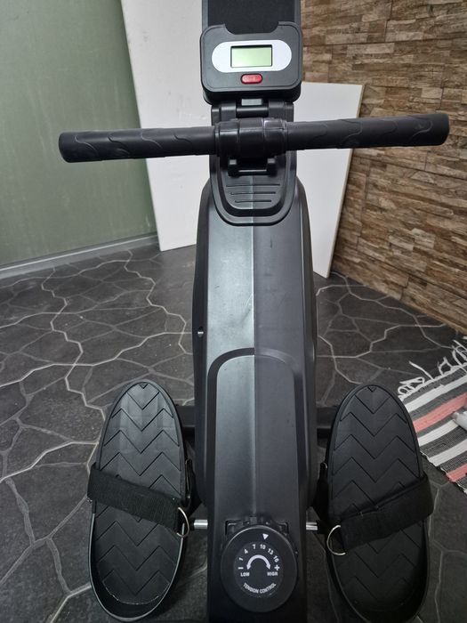 máquina de remo dobrável