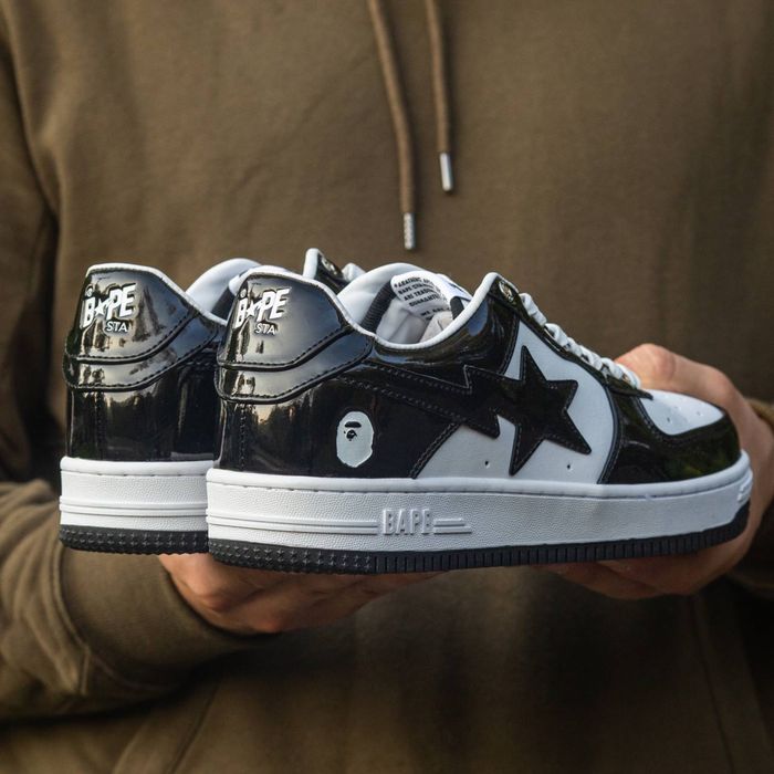 Buty Bape STA Patent Black 37-45 unisex trampki