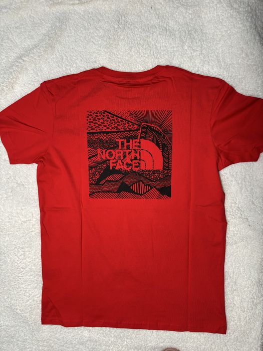 Bluzka krotki rekaw The Noth Face czerwona L i XL