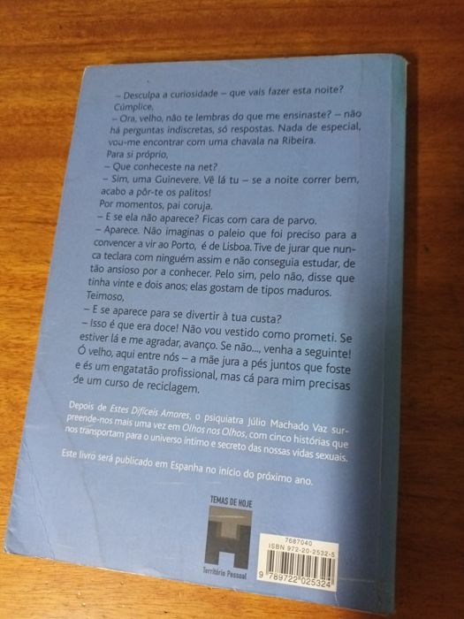 Livro Júlio Machado Vaz Olhos Nos Olhos