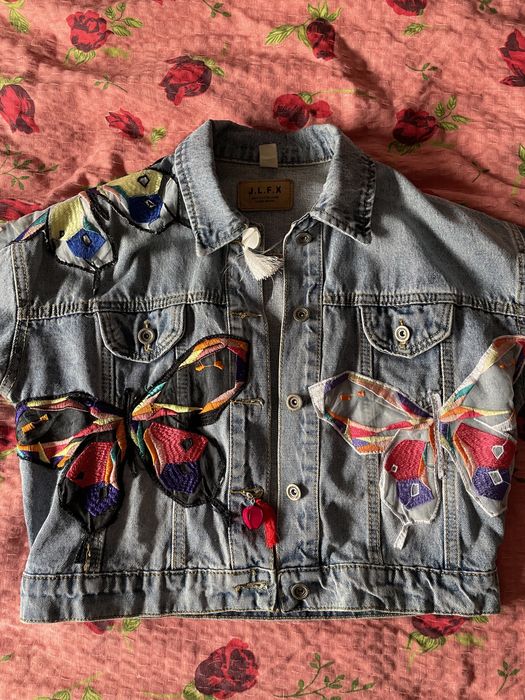 Джинсовка укороченая