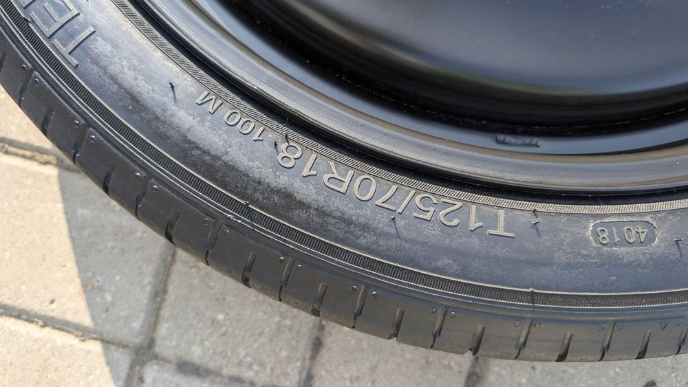 Volvo S60 V60 II III koło zapasowe dojazdówka 125/70 R18