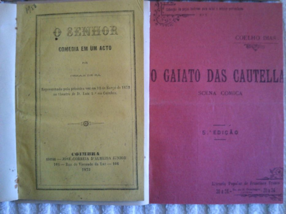 Literatura de Cordel, peças de teatro e outros Sec XIX e XX, 5 artigos